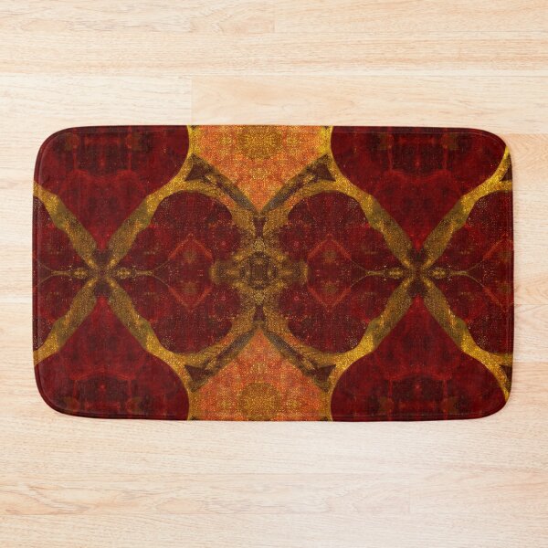Item preview, Vintage Red Gold Ornate Pattern designed and sold by SassyArtistry.