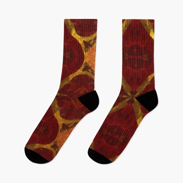 Item preview, Vintage Red Gold Ornate Pattern designed and sold by SassyArtistry.