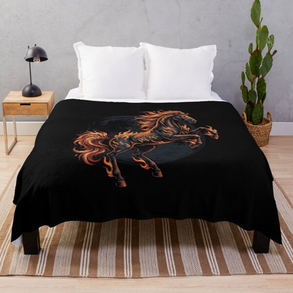 Item preview, The Fire Horse – Lunar Zodiac Emblem in Flame designed and sold by dbNIGHT.