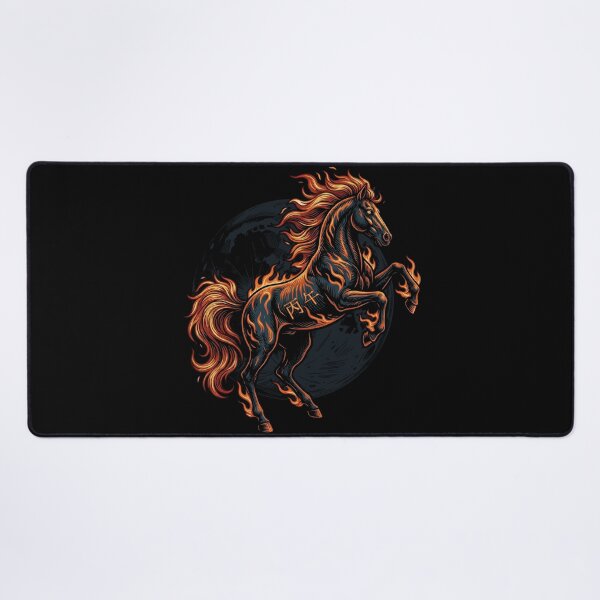 Item preview, The Fire Horse – Lunar Zodiac Emblem in Flame designed and sold by dbNIGHT.