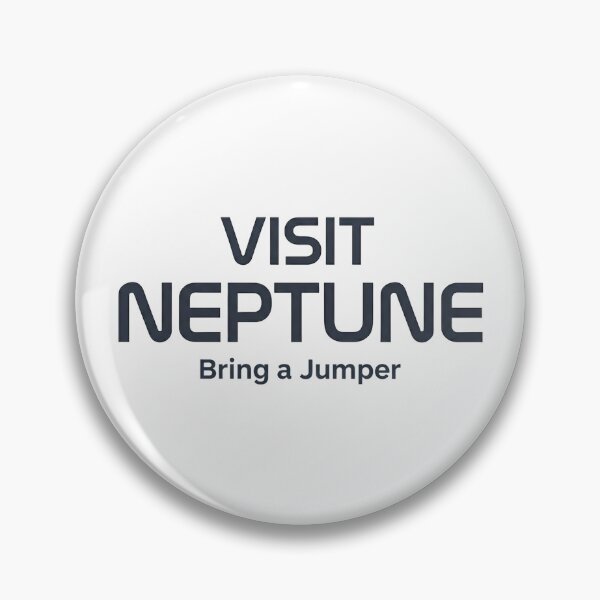 Item preview, Visit Neptune - Solar System Tourist Board /Funny Space Tourism Design/Solar System Humour/Minimalist Sci-fi Slogan designed and sold by Halejo68.