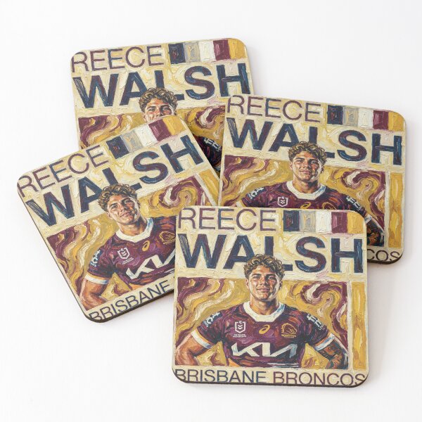 Item preview, Reece Walsh Brisbane Broncos Impasto Style Painted Portrait designed and sold by Vibes To VIsual.