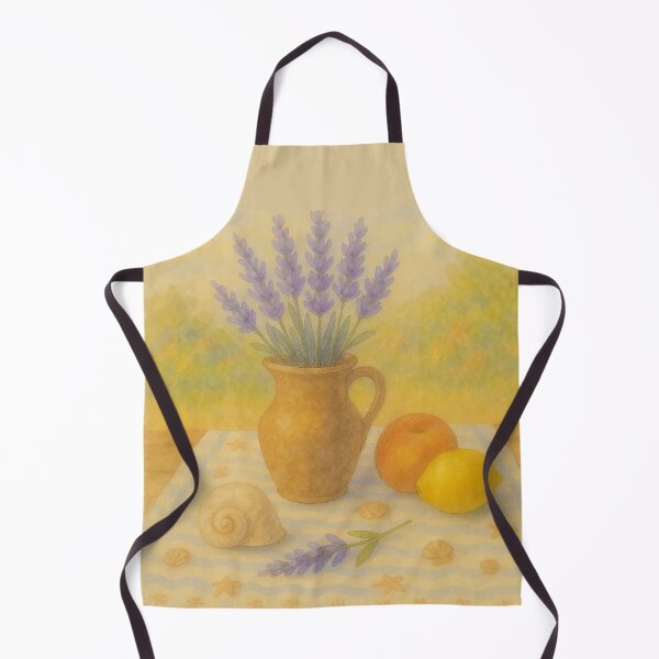 Item preview,  French Provence lavander, citrus fruit, Mediterranean motif , butter color, banana color designed and sold by Mevissart.