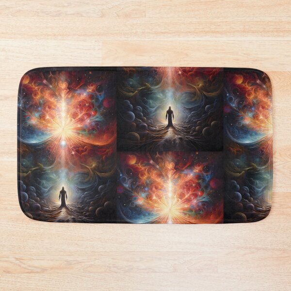Item preview, The Cosmic Origin - Human Figure before the Light of the Universe designed and sold by Hipatye26.