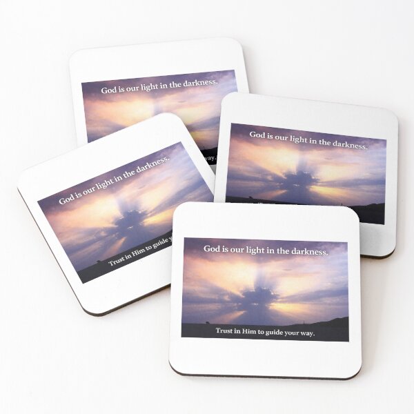 Item preview, God Is Our Light in the Darkness – Christian Faith Sunset Design designed and sold by DigiWoosh.
