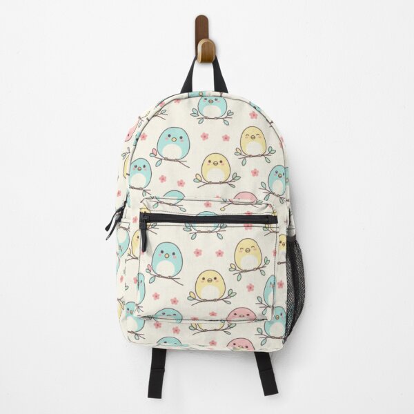 Item preview, Kawaii Cartoon Birds Floral Background, Nursery & Kids Illustration designed and sold by FashioonTrends.