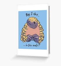 Pangolin Schutz Bewusstsein. Grußkarte