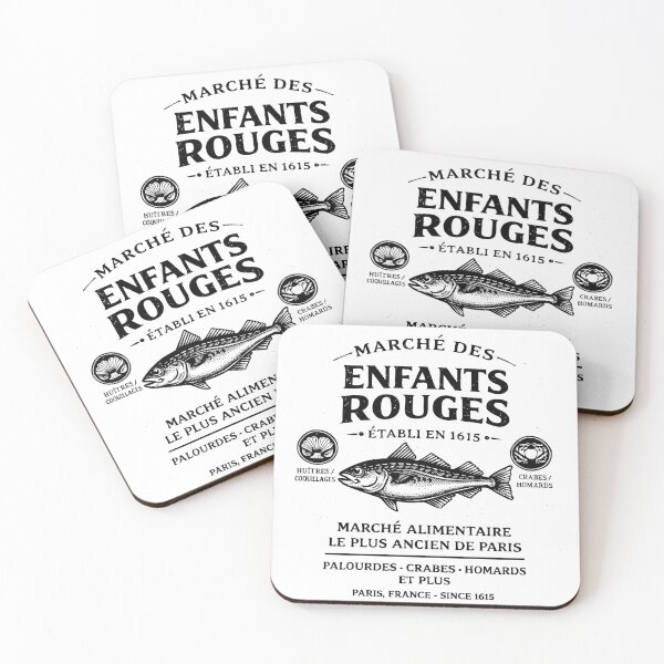 Item preview, MARCHÉ DES ENFANTS ROUGES Fish Market - Paris, France designed and sold by POPPINTOPS.