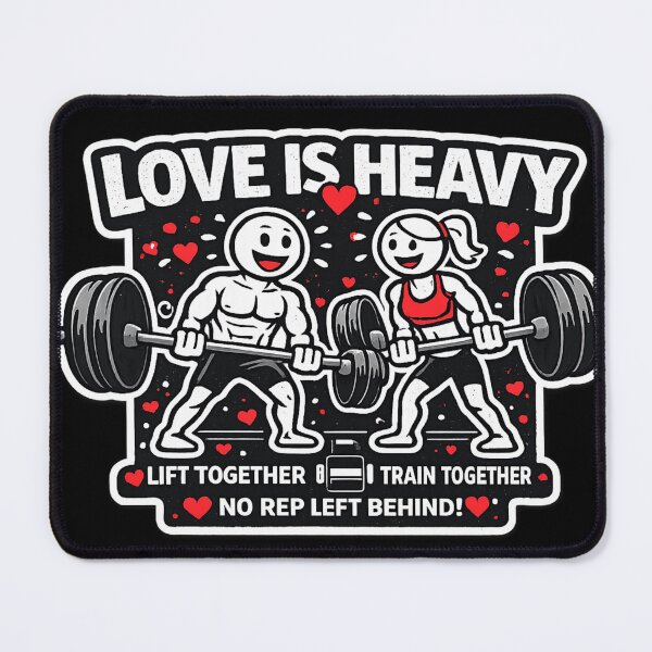 Item preview, Love Is Heavy — Gym Humor Shirt designed and sold by VibeOffline Studio.