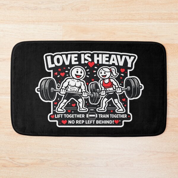 Item preview, Love Is Heavy — Gym Humor Shirt designed and sold by VibeOffline Studio.