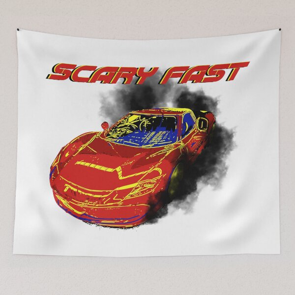 Item preview, Scary Fast Car Smoking Tyres designed and sold by Mark Malinowski.