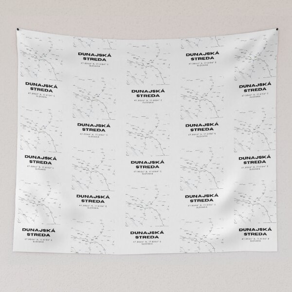 Item preview, Dunajská Streda City Map Print – Minimalist Map of Dunajská Streda, Slovakia designed and sold by RM-Journey.
