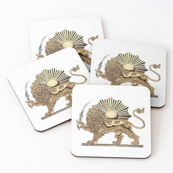 Item preview, Lion and Sun Persian Emblem Sticker designed and sold by AI Art Cafe.
