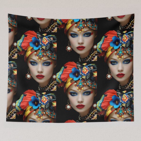 Item preview, Queen of Color - Ethnic Style with Vibrant Embellishments designed and sold by Hipatye26.