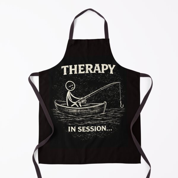 Item preview, Therapy in Session — Funny Fishing Humor Shirt designed and sold by VibeOffline Studio.