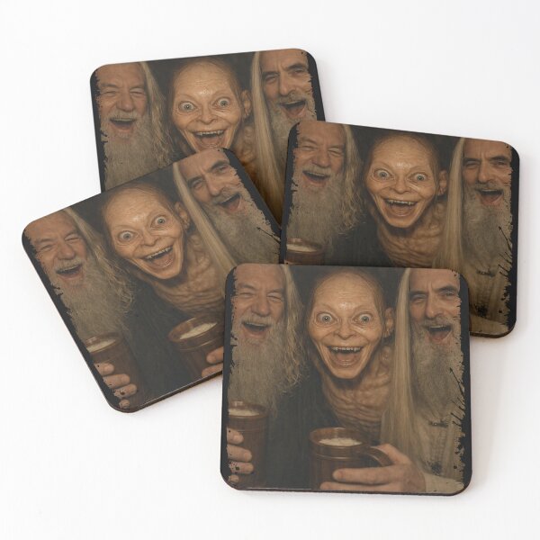 Item preview, Saruman Gollum Gandalf Drinking Party Parody designed and sold by keytee.
