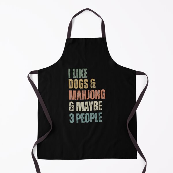 Item preview, I Like Dogs And Mahjong And Maybe Like 3 People (2) designed and sold by krystalRomanart.