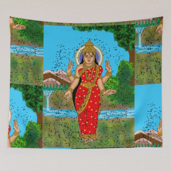 Item preview, Goddess Bhramari Design – Mystical Hindu Goddess Art Illustration designed and sold by Harshit_Digital_Arts.