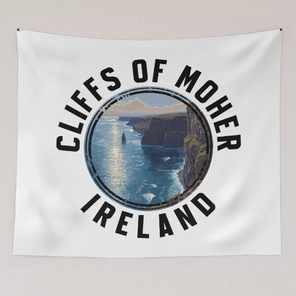 Item preview, Cliffs Of Moher - Ireland (with Black Lettering) designed and sold by VelvetRoom.