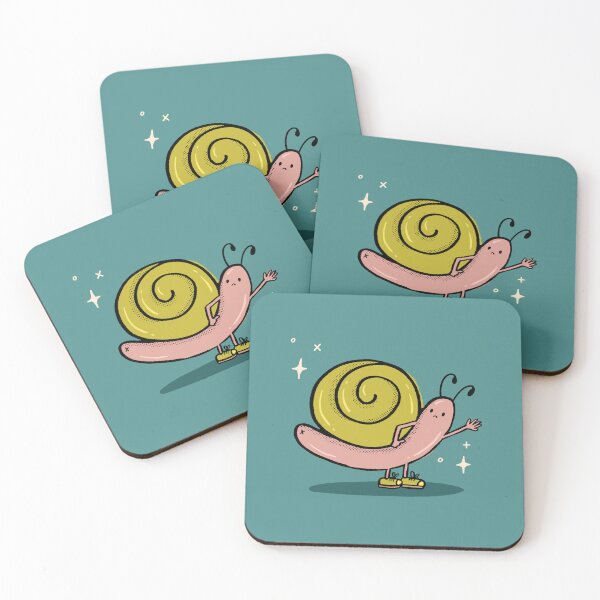 Item preview, Cute Waving Snail Hotdog Character Illustration designed and sold by kellybeandoodles.