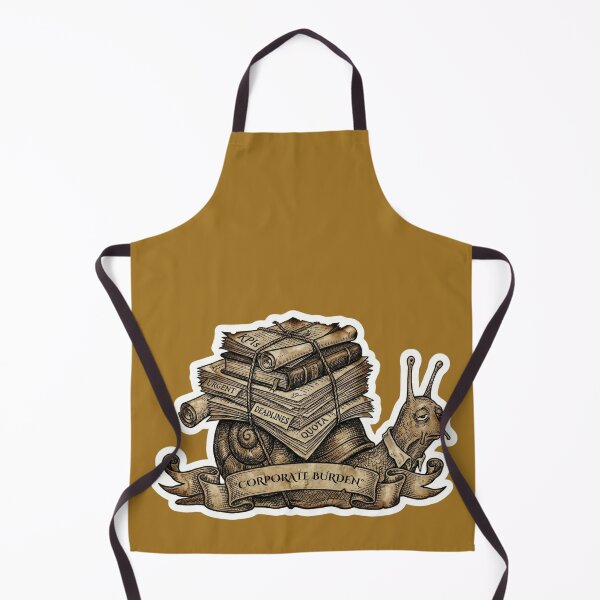 Item preview, Corporate Burden: The Eternal KPI Snail (Victorian Etching) designed and sold by Top-Tier Thinking .