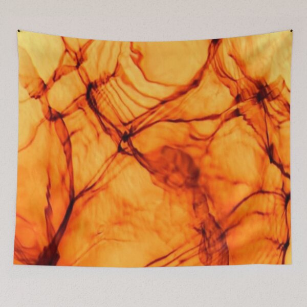 Item preview, Fiery Orange Fluid Abstract Texture designed and sold by ALIOOMEKK75.