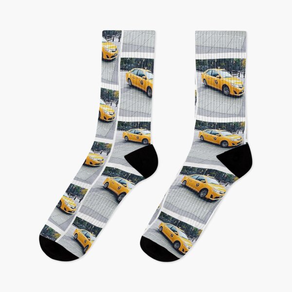 Item preview, NYC Taxi Lower Manhattan Stickers Prints Posters Wall Art Magnet Home Coffee Cup Decoration TShirt Stationary Notebook Magnet Hat Kitchen Work School Office Redbubble Shop designed and sold by Saritas Boutique Shop.