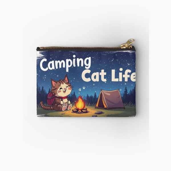 Item preview, Cat Camper Adventure Cute Backpack Tent T-Shirt | Funny Camping Cat Gift designed and sold by Falconwolf.