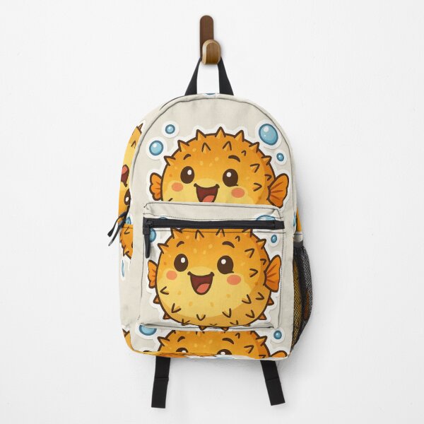 Item preview, Playful Smiling Puffer Fish Sticker – Cartoon Bubble Buddy designed and sold by LuxuryApparels.