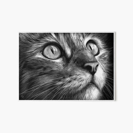 Item preview, Cat's face - scratchboard art designed and sold by Elena Kolotusha.
