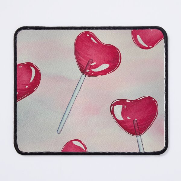 Item preview, Lovely Lollipops - Glossy Heart Watercolor Original Design designed and sold by megz-artistry.