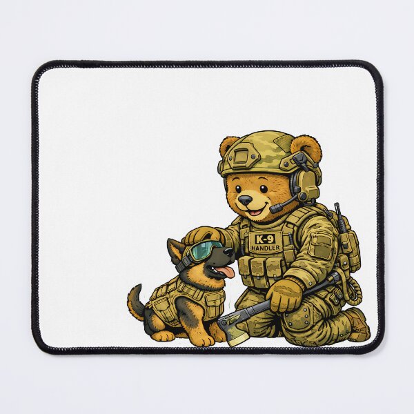 Item preview, [Peacekeepers] K9 Handler Bear and Puppy Partner - Military Duo designed and sold by TrendScanner.