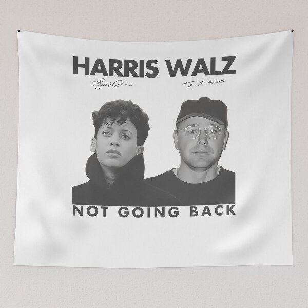 Item preview, Harris Walz Not Going Back 80S Retro Photo 2024 Feminist Band designed and sold by Bobinobodi.