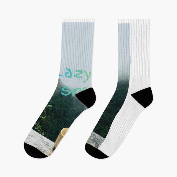 Item preview, “Lazy But Smart – Cozy Coffee Quote Nature Aesthetic” designed and sold by hanan0708.