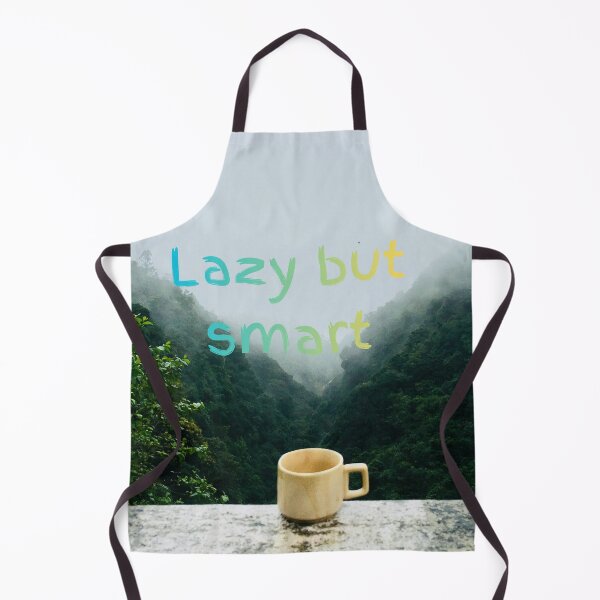 Item preview, “Lazy But Smart – Cozy Coffee Quote Nature Aesthetic” designed and sold by hanan0708.