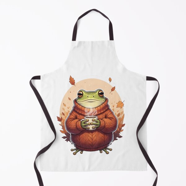 Item preview, frog doing everyday things: frog drinking hot coffee designed and sold by BorenStore.