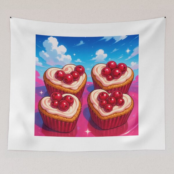 Item preview, cupcakes of love - cranberries designed and sold by ritusdesigns.