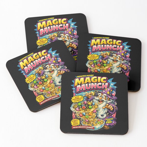 Item preview, Magic Munch Wizard Cereal Parody Shirt – 90s Cartoon Breakfast Mascot Graphic Tee designed and sold by JonelCrafts.