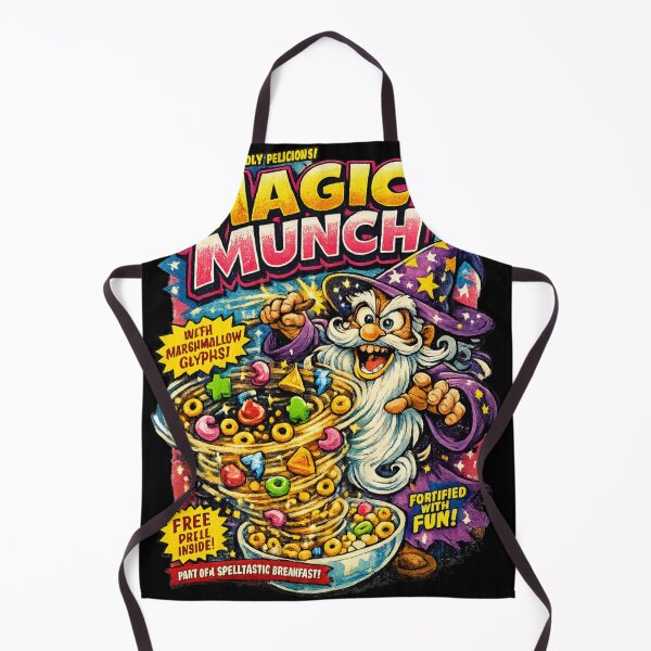 Item preview, Magic Munch Wizard Cereal Parody Shirt – 90s Cartoon Breakfast Mascot Graphic Tee designed and sold by JonelCrafts.