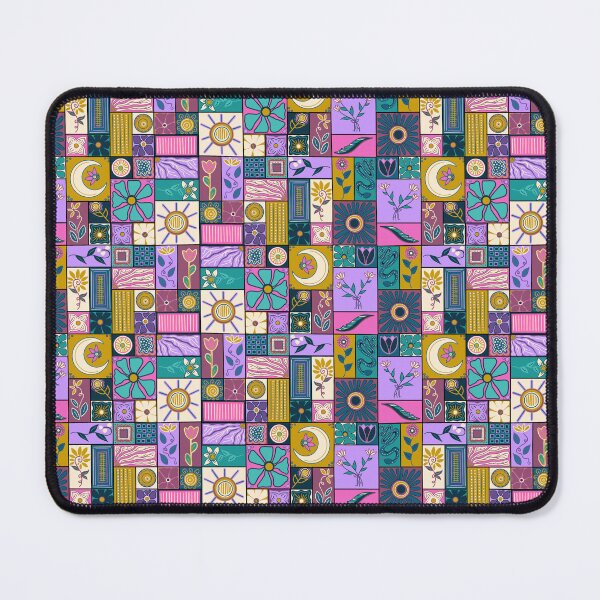 Item preview, Snake in the Garden - Cheater Patchwork Quilt designed and sold by FoxfireAndCo.