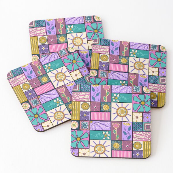 Item preview, Snake in the Garden - Cheater Patchwork Quilt designed and sold by FoxfireAndCo.