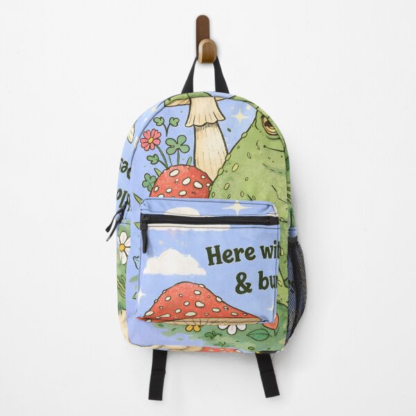 Item preview, Cottagecore Frog Mushroom Illustration designed and sold by Matinez Pink.