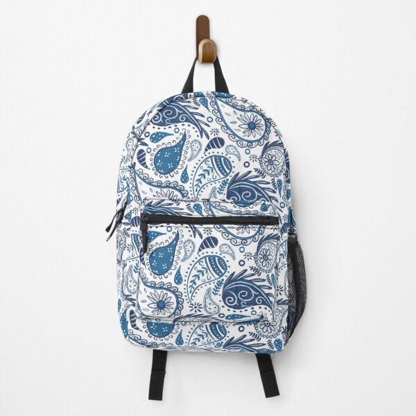 Item preview, Indigo Ink Paisley Bandana Pattern designed and sold by Home Cyn Home.