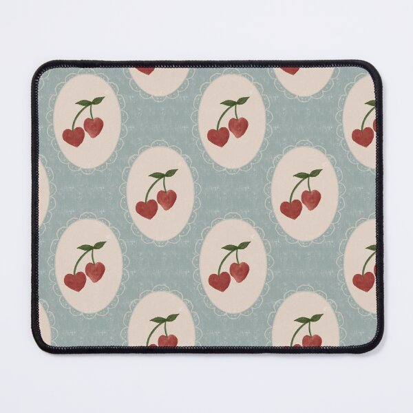 Item preview, Vintage cherry heart valentines pastel repeat. designed and sold by PrajaktaPathak.