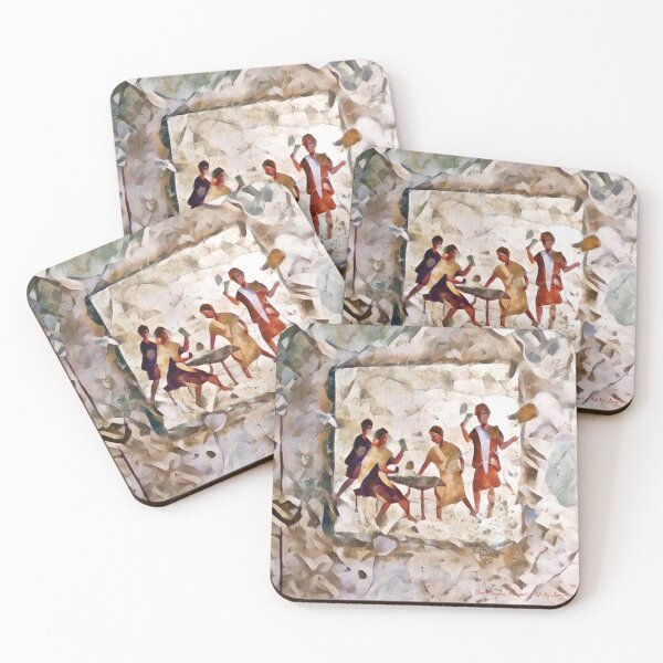 Item preview, Dice Players, Pompeii, Italy designed and sold by Nicky Jury.