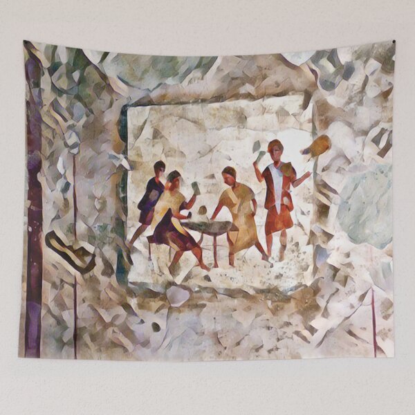 Item preview, Dice Players, Pompeii, Italy designed and sold by Nicky Jury.