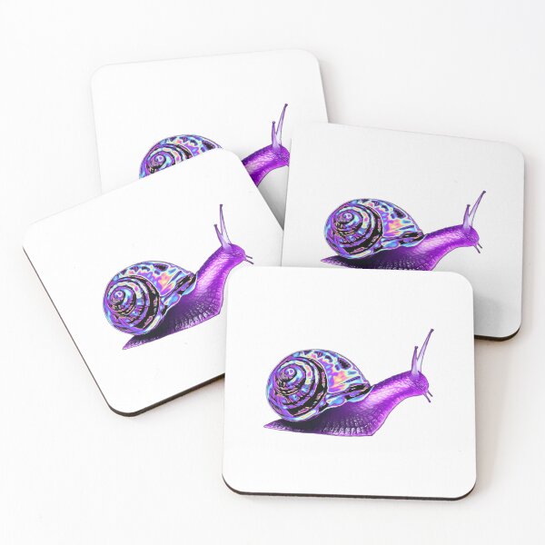 Item preview, Purple Holographic Snail Art designed and sold by robrllemrn29.