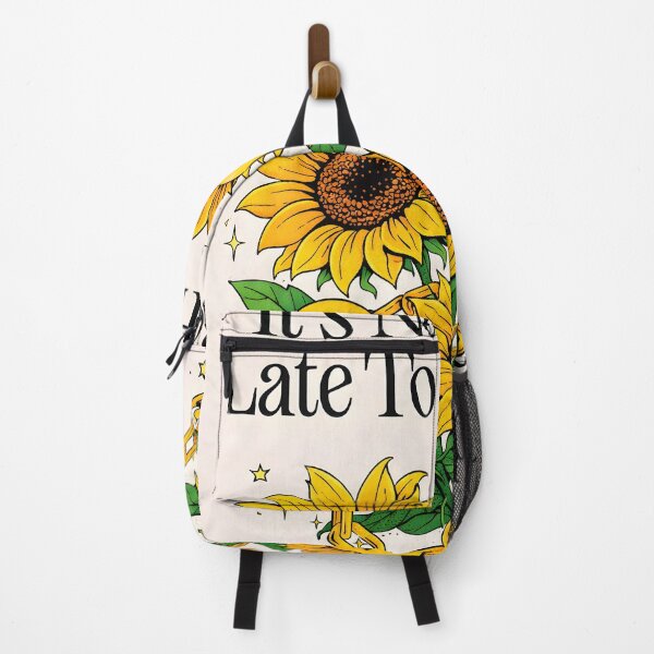 Item preview, It’s Never Too Late To Be Happy Sunflower Print designed and sold by Matinez Pink.