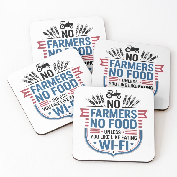 Item preview, No Farmers No Food, No Farmers, No Food, Funny Humor designed and sold by graphic-genie.