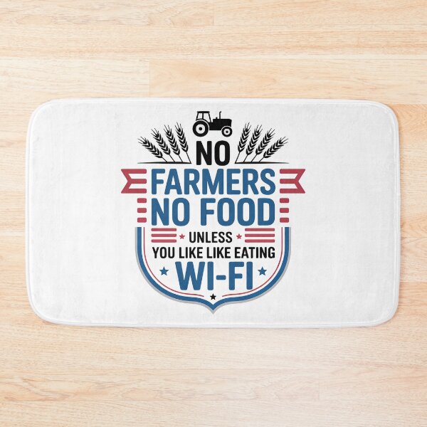 Item preview, No Farmers No Food, No Farmers, No Food, Funny Humor designed and sold by graphic-genie.